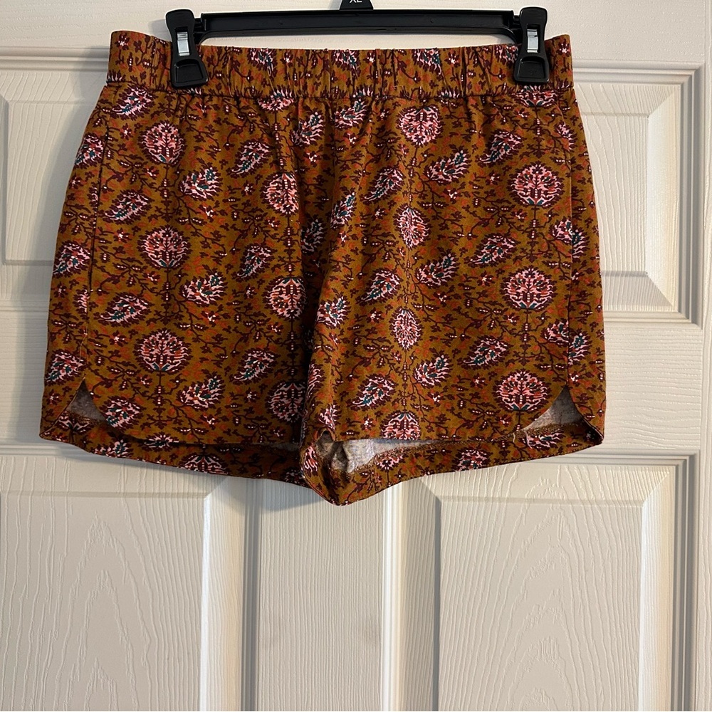 Madewell Drapey‎ Pull-On Shorts in Warm Paisley - Size XS
